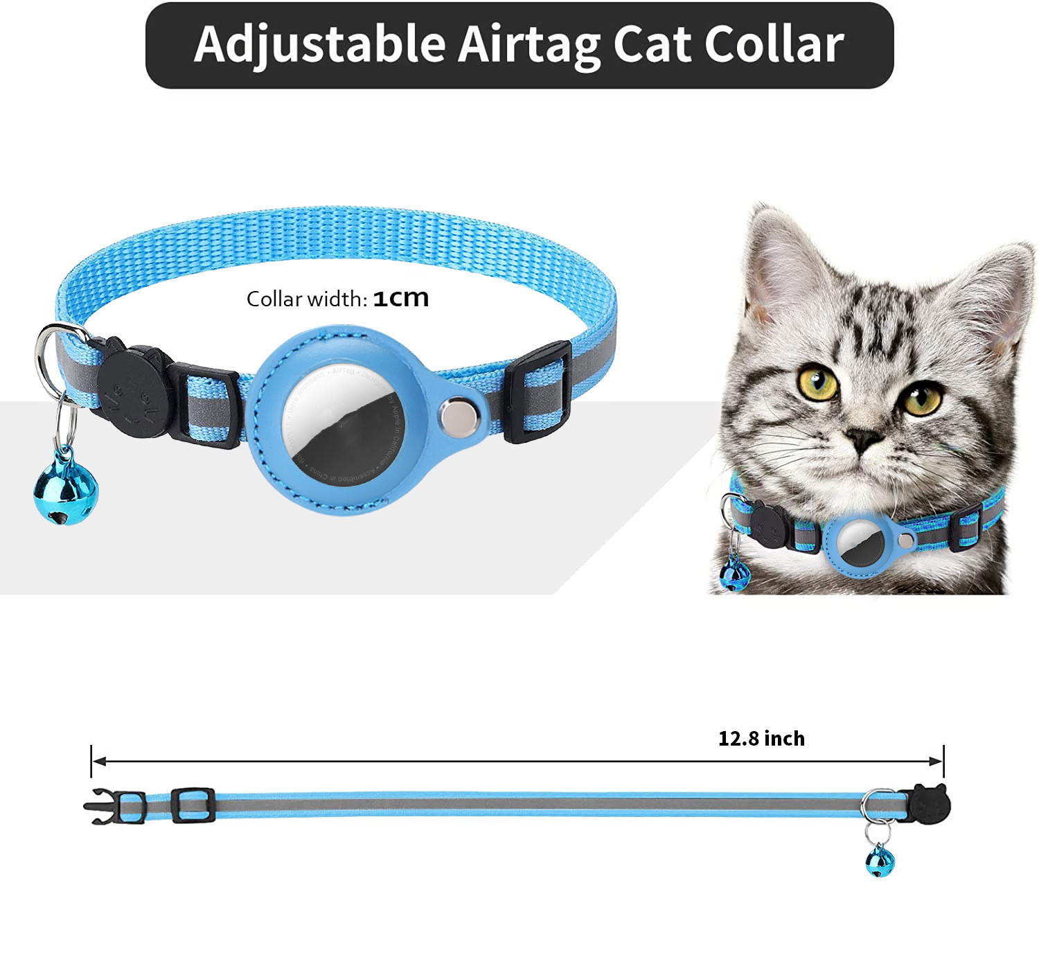 Collar Airtag para gato con fu - Pet Supplies Locations reseña y precio